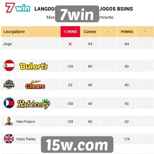 Comparativo de jogos populares disponíveis no 7win